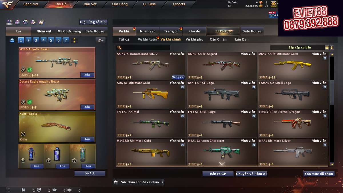shop acc cf uy tin gia re